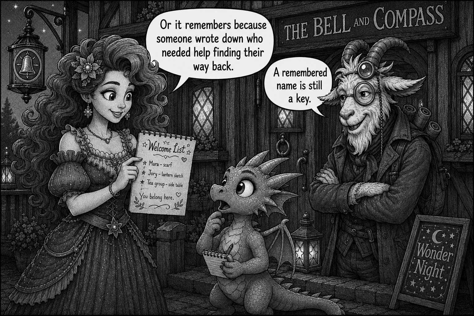 The Remembering Door panel 3