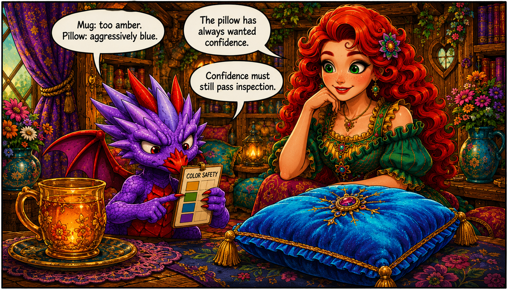 A Suspicious Amount of Color panel 3
